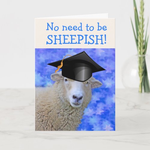 Funny Proud Sheep Graduation Card