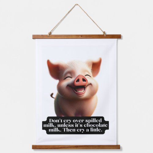 Funny Proverb Sayings Pig face Hanging Tapestry