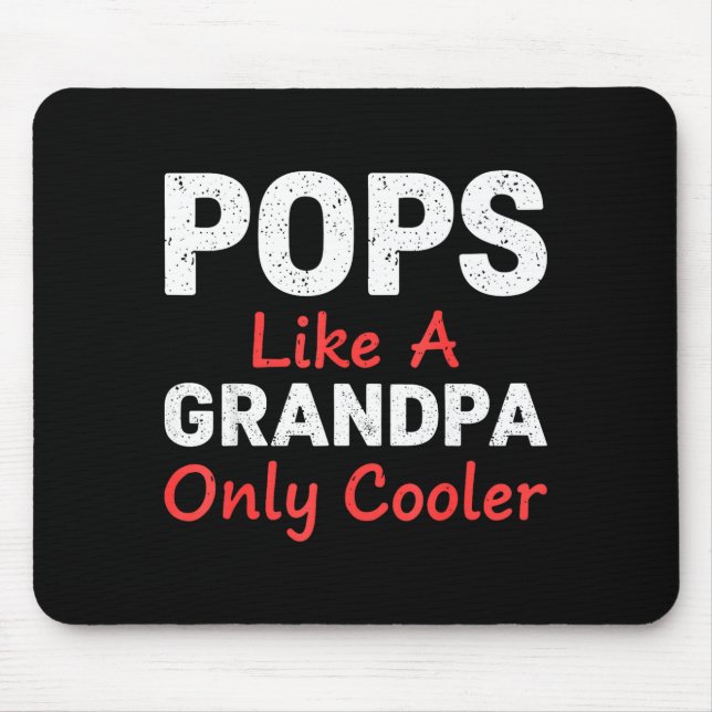 Funny Ps Grandpa Cooler From Grandkids Father's Da Mouse Pad (Front)