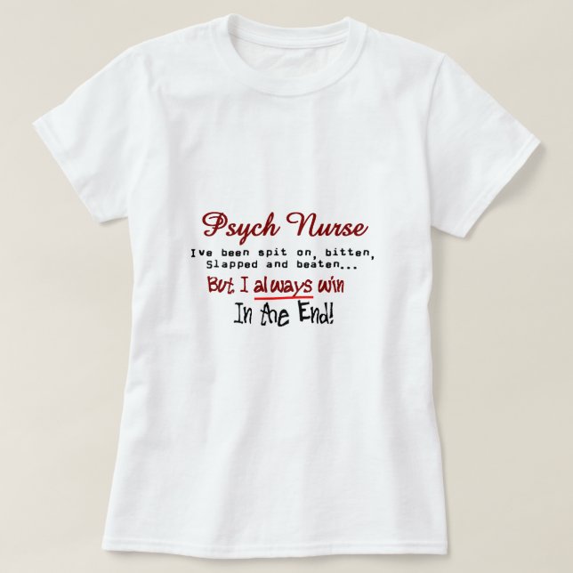 Funny Psych Nurse T-Shirts and Gifts (Design Front)