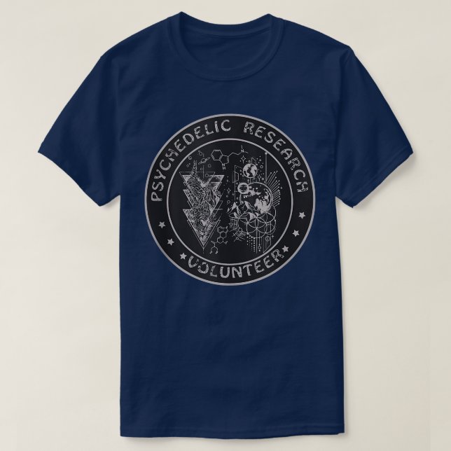 Funny Psychedelic Research Volunteer Gift  T-Shirt (Design Front)