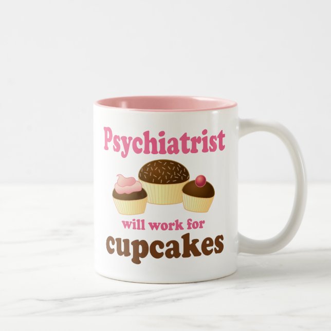 Funny Psychiatrist Two-Tone Coffee Mug (Right)