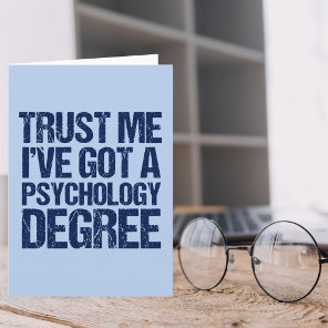 Funny Psychology Graduation Card