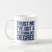 Funny Psychology Graduation Coffee Mug (Left)
