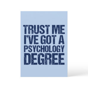 Funny Psychology Graduation Psychologist Quote Card