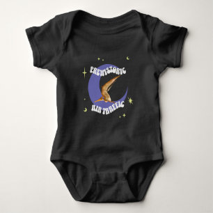 Funny Pterodactyl Moon Aviation Humor Baby Bodysuit