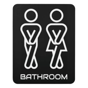 Funny Public Bathroom Door Sign