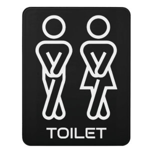 Funny Public Toilet Door Sign