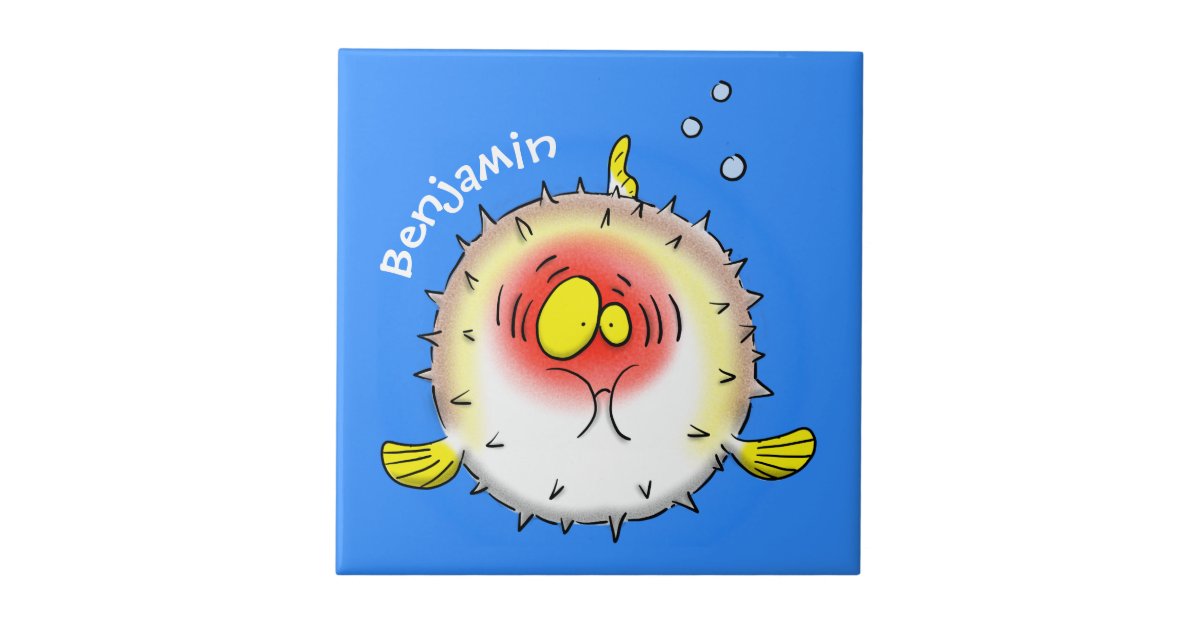 porcupine puffer fish drawings