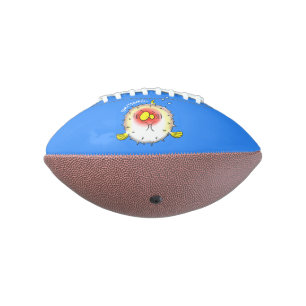Funny puffer fish porcupine fish cartoon football