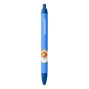 Funny puffer fish porcupine fish cartoon pen