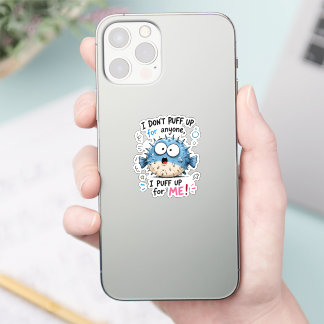 Funny Pufferfish Kids Tee | I Puff Up for Me Sticker