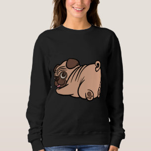 Funny Pug Butt Dog Illustration Classic T-Shirt 74 Sweatshirt