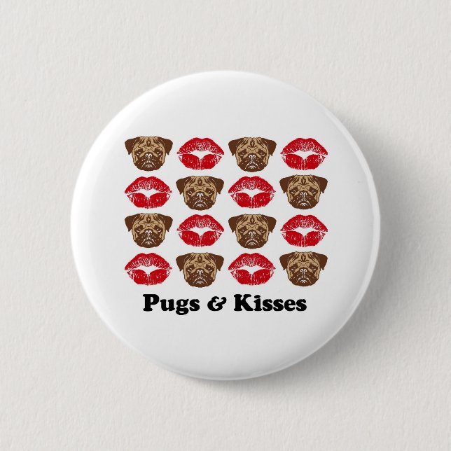 Funny Pug Button (Front)