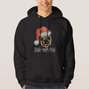 Funny Pug Christmas Dog Mom Dad Pajamas Classic T- Hoodie