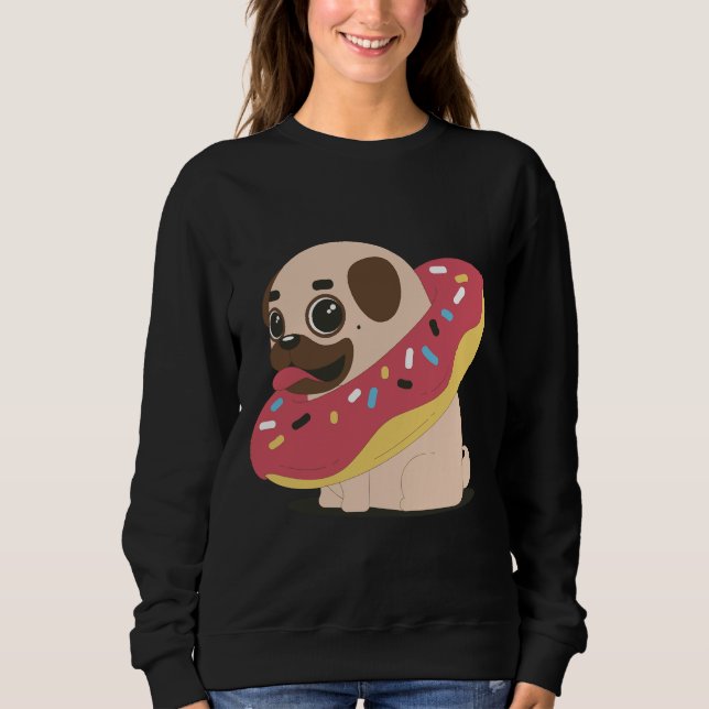 Funny pug Classic T-Shirt 154 Sweatshirt (Front)