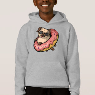 Sweat à capuche Pugs and Kisses Carlin Animal Lover Chiens 