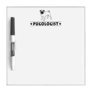 Funny Pug Dog Dry-Erase Board