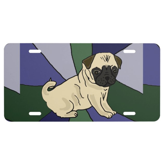 Pug license outlet plate