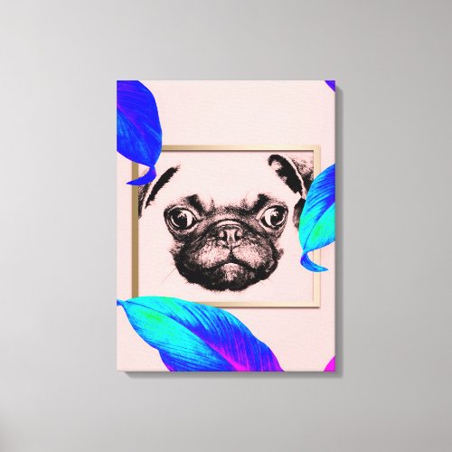  Funny Pug Dog GiftPerfect Dog Gift For Christmas Canvas Print