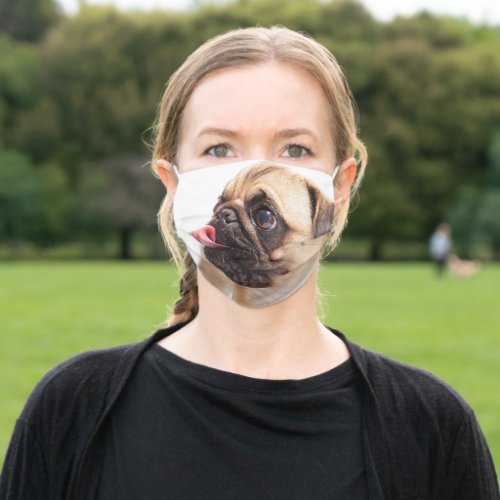 Funny Pug Dog  or YOUR photo face mask