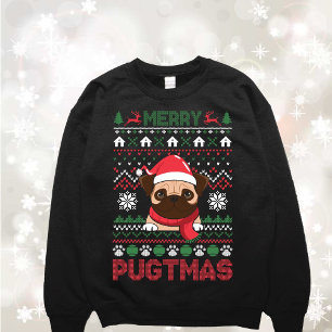 Funny Pug Dog Ugly Sweater Sweatshirt