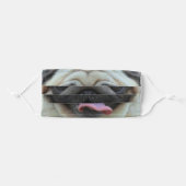 Funny Pug Face Adult Cloth Face Mask (Front, Folded)