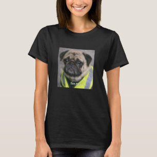 Funny Pug Face Job Meme Humor Blurry Photo T-Shirt
