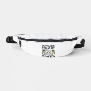 Funny Pug Family Friend Vintage Engraving Shirt De Fanny Pack