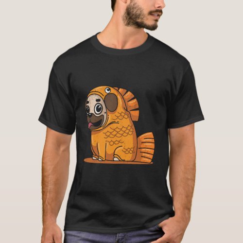 Funny Pug Goldfish Costume Dog Puppy Lovers Boys G T_Shirt