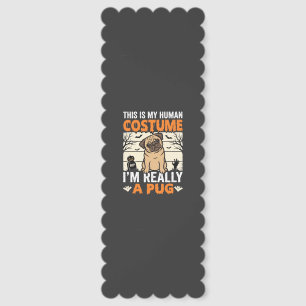 Funny Pug Halloween Human Costume Design Bookmarks