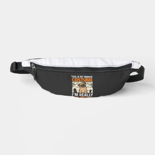 Funny Pug Halloween Human Costume Design Fanny Pack