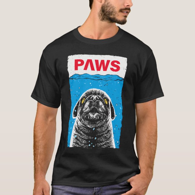 Funny Pug Humor T-Shirt (Front)