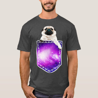 Funny Pug In Pocket Dog Lovers Costume Gifts (1)  T-Shirt