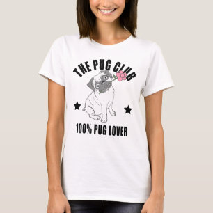 Funny Pug Mom Cute Puppy Dog Lover Cartoon Puppies T-Shirt