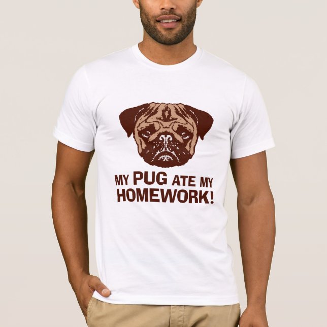 Funny Pug T-Shirt (Front)