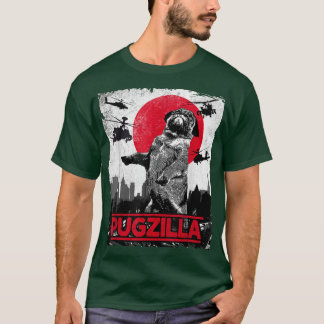 Funny Pugzilla Pug Dog T-Shirt