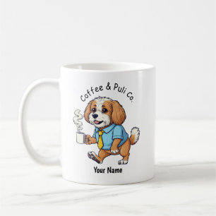 Funny Puli Dog Business Suit Coffee Mug