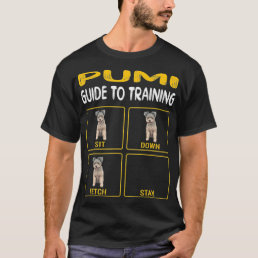 Funny Pumi Guide To Training Dog Obedience T-Shirt