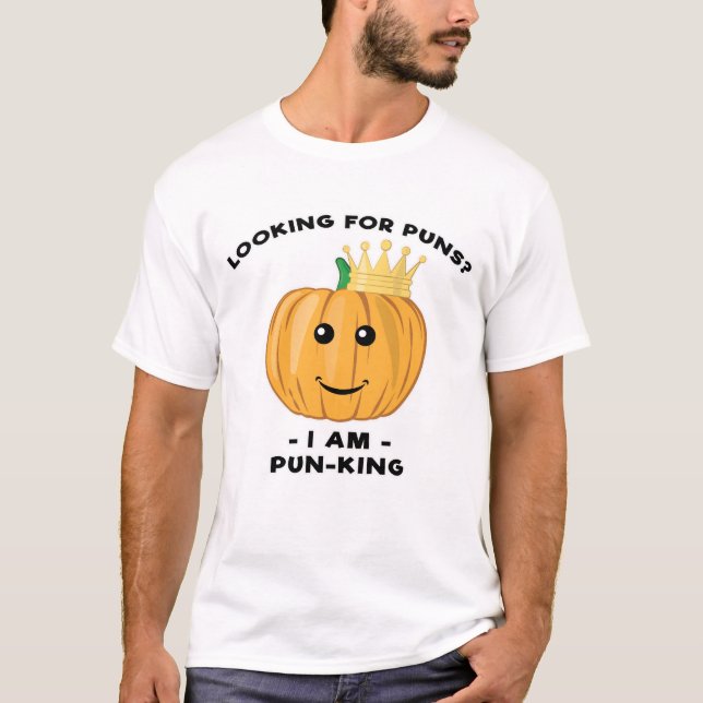 Funny Pumpkin Design T-Shirt (Front)