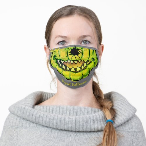 Funny Pumpkin Halloween Adult Cloth Face Mask
