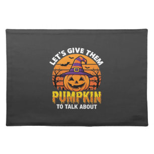 Funny Pumpkin Halloween Pun Design2 (1)_1 Cloth Placemat