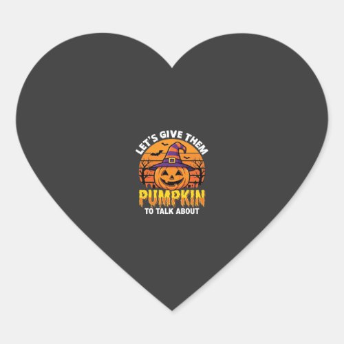 Funny Pumpkin Halloween Pun Design2 (1)_1 Heart Sticker