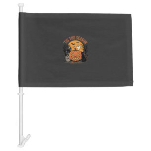 Funny Pumpkin Halloween Pun Design2 (2)_1 Car Flag