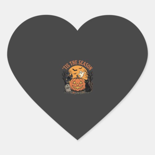 Funny Pumpkin Halloween Pun Design2 (2)_1 Heart Sticker