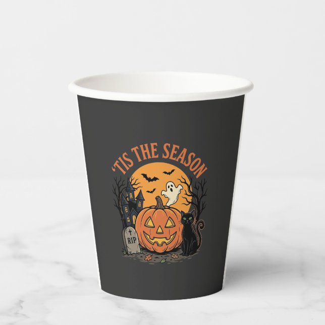 Funny Pumpkin Halloween Pun Design2 (2)_1 Paper Cups (Front)
