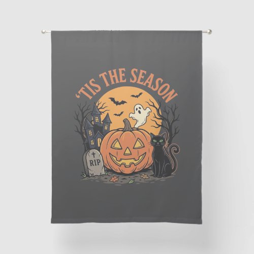 Funny Pumpkin Halloween Pun Design2 (2)_1 Sheer Curtains
