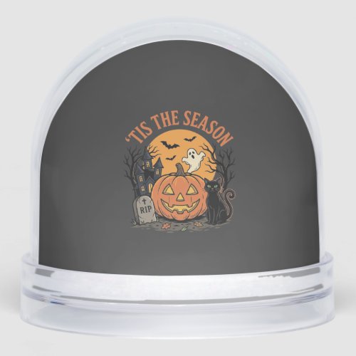 Funny Pumpkin Halloween Pun Design2 (2)_1 Snow Globe