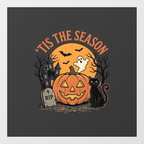 Funny Pumpkin Halloween Pun Design2 (2)_1 Window Cling