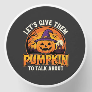 Funny Pumpkin Halloween Pun Design_1 Mini Candle Favors